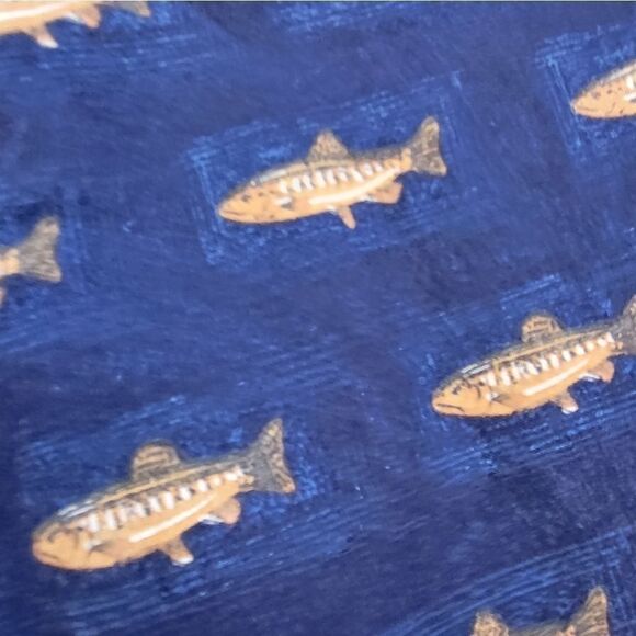 Woolrich Spotted Trout Fish Pocket Long Sleeve Button Down Shirt Men XL - Picture 3 of 12